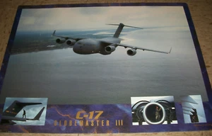 1992 Recruitment AIR FORCE poster C-17 GLOBEMASTER 18x24  - Picture 1 of 4