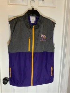 Champion Herren L LSU Tigers Purple Full Zip Performance Jacke Lila & Grau - Bild 1 von 12