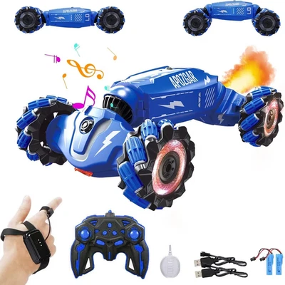 Upgraded Hand Gesture Sensing RC Stunt Car with Lights Music, Spray Drift Gestur - Image 1 of 4