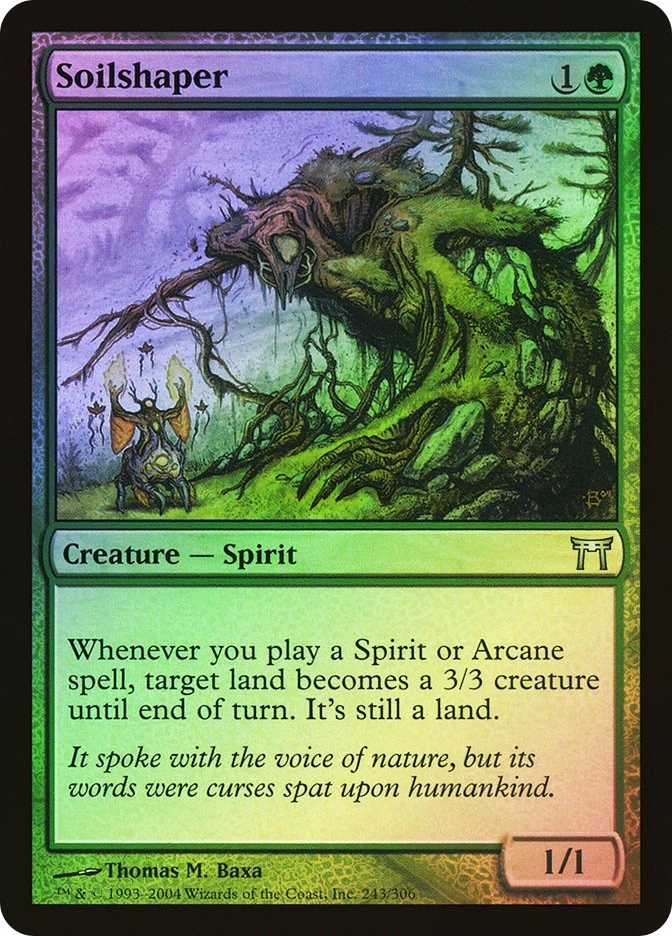 MTG FOIL Soilshaper  - Champions of Kamigawa #243 - Image 1 of 1