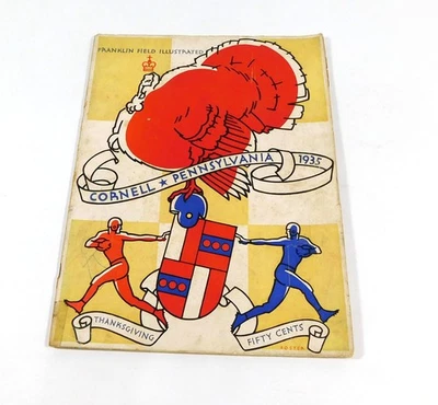 1935 Cornell at Pennsylvania College Football Program 11-28-35 - Image 1 of 2