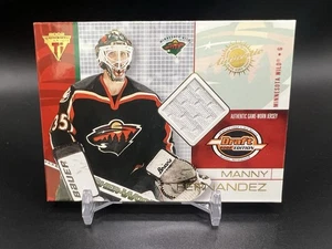 2001-02 Pacific Titanium Draft Day JERSEY #44 Manny Fernandez WILD - Picture 1 of 1