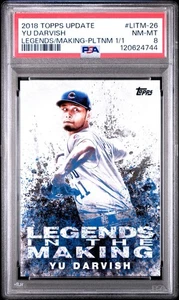 1/1 2018 Topps Update Series Legends Making Yu Darvish #LITM-26 Platinum /1  - Picture 1 of 2