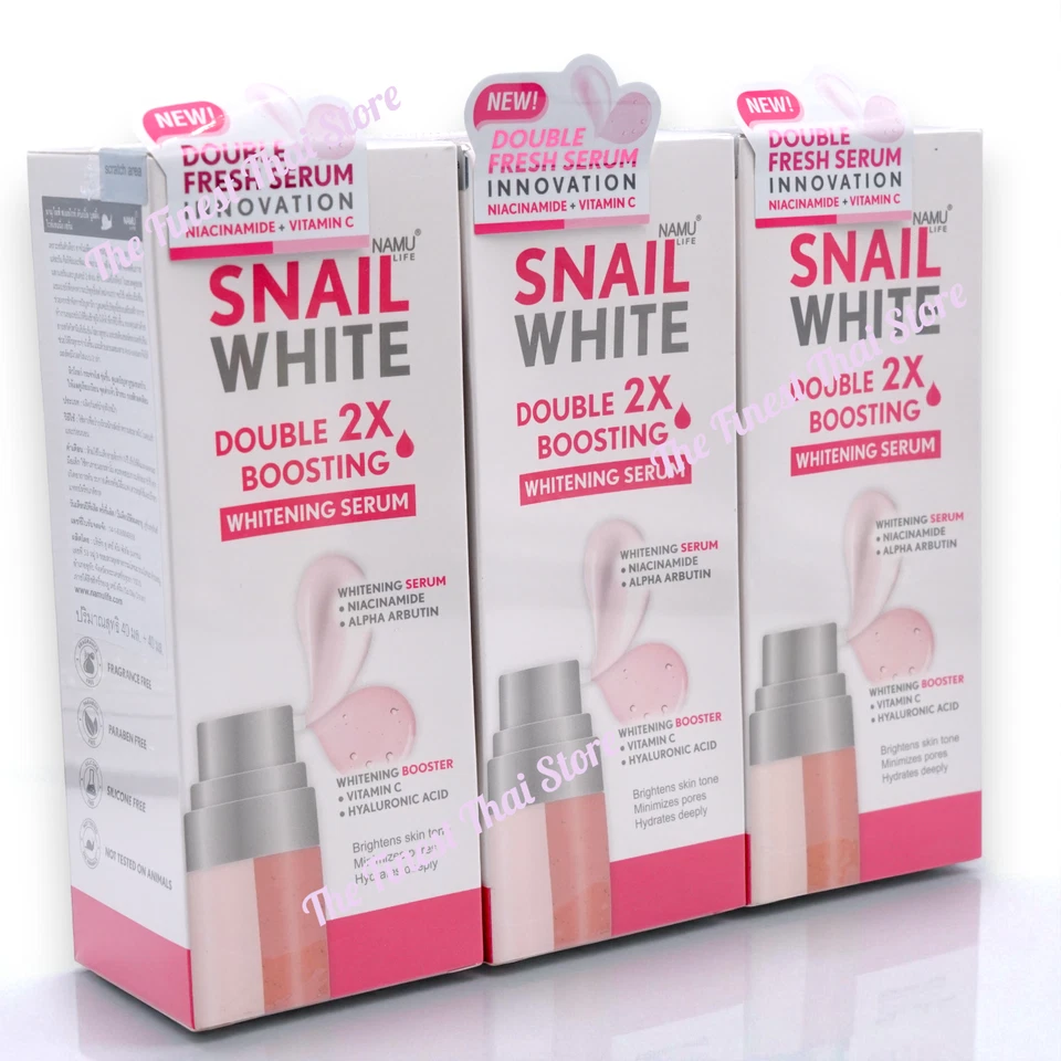 Sérum clareador Snailwhite Double Boosting branco caracol: pacote com 3 peças - Imagem 1 de 4