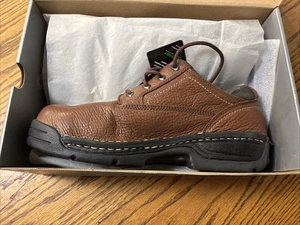 Mens Hytest Opanka Steel Toe OXF SR Shoe K10151 -Size 12 M -Brown- New With Tags - Picture 1 of 8
