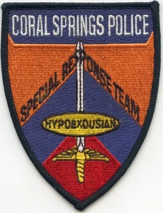 CORAL SPRINGS FLORIDA Special Response Team SRT SWAT POLICE PATCH - Bild 1 von 1
