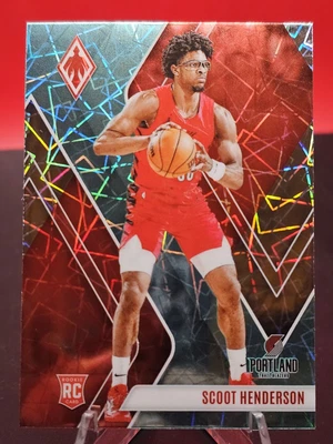 2023-24 Panini Phoenix - Rookies Scoot Henderson #298 Teal Lazer Phoenix (RC) - Image 1 of 2