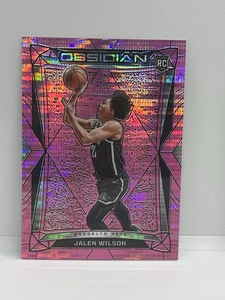 2023-24 Panini Obsidian Jalen Wilson #197 Pink Pulsar RC Brooklyn Nets - Bild 1 von 2