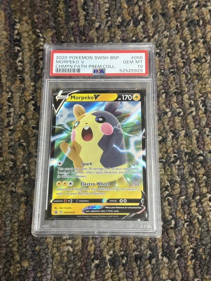 PSA 10 Gem Mint Morpeko V SWSH056 SWSH: Sword & Shield Promo Cards Holo - Image 1 of 2