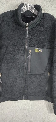 Chaqueta Mountain Hardwear Monkey Hombre XL Negra Polar Cremallera Completa Pila Profunda Foto 1 de 4