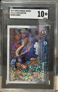 2015 Topps Chrome Update US136 Byron Buxton Rookie Debut SGC 10 S243 - Picture 1 of 2