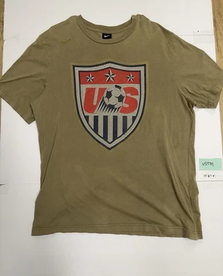 Camiseta de fútbol Nike de Estados Unidos para hombre logotipo del equipo M verde calce suelto USMNT 2010s Foto 1 de 4