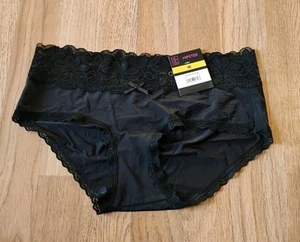 BRAGAS HIPSTER NEGRAS MEDIANAS FLORAL Micro y ENCAJE NUEVAS CON ETIQUETAS NOBO NO BORDER para mujer - Imagen 1 de 7
