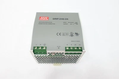 Mean Well DRP-240-24 Power Supply 24v-dc 10a Amp 100-240v-ac - Image 1 of 4