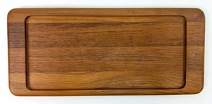 Vintage Digsmed 1964 Teak Holz Schneidebrett Denmark MCM Mid Century Modern 14x6 - Bild 1 von 7