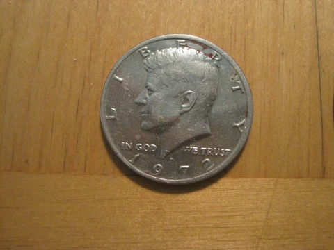 1972D Kennedy half dollar Cover