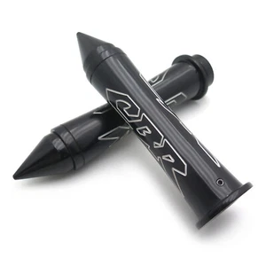 Custom 7/8" 22mm Handlebar Grip "CBR" For Honda CBR 600 900 929 954 1000 RR Blac - Foto 1 di 8