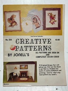 Kreative Muster von Jonell's Vintage 70er Jahre Bügelbild farbcodiert - Bild 1 von 3