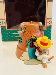 Seltener Feliz Navidad Enesco Schatzkammer des Weihnachtsschmucks Mausschmuck - Bild 1 von 12
