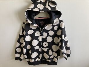 Next Girls Jacket Zip Up Hooded Age 2-3 Years* Very Good Used Condition*