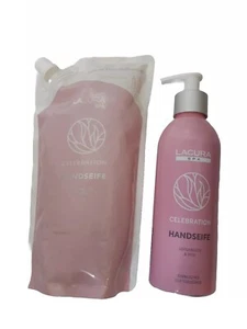 6tlg LACURA SPA HANDSEIFE 3x300 ml & Nachfüllbeutel 3x600 ml - Lotusblüte & Reis - Bild 1 von 5