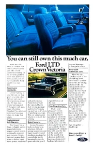 Ford Ltd Crown Victoria 1984 sedán — anuncio original de revista — anuncio impreso - Imagen 1 de 1