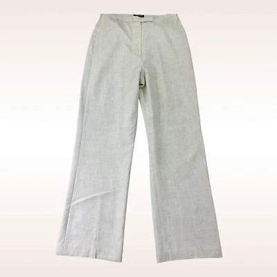 Larry Levine Pants Womens 29x31 Beige Heathered Flare Lined Stretch Trousers - Image 1 of 4