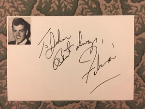 Fabian - "Turn Me Loose" - "Love That I'm Giving To You"- "Hold Me" - Autograph - Picture 1 of 2