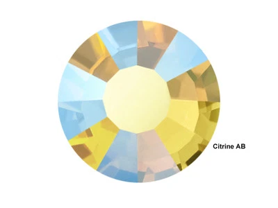 Citrine AB, Preciosa Genuino Checo Viva MAXIMA Chaton Rosa Estrás Plano Foto 1 de 4