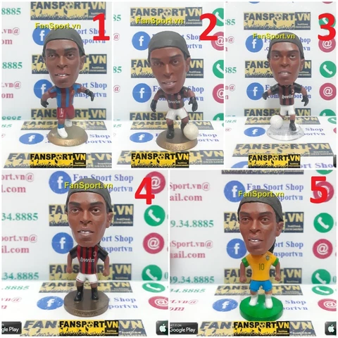 Set x5 Ronaldinh Barcelona AC Milan Brazil kodoto socerwe non corinthian prostar Cover