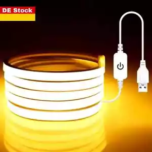 230V LED Stripe Streifen 120LEDs/m Band Wasserdicht Selbstklebend Lichterkette - Bild 1 von 14