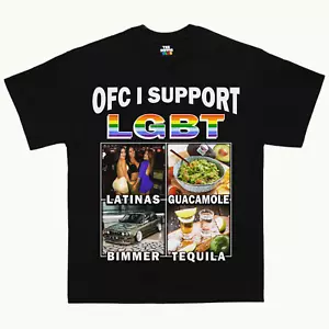 Ofc I Support Lgbt T-Shirt, Funny Tee, Meme T-shirt, Vintage Retro Pop Culture - Picture 1 of 9