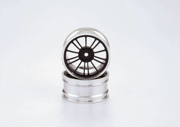 Killerbody 1:10 Alufelgen Schwarz-Silber (2 Stk) - Bild 1 von 1