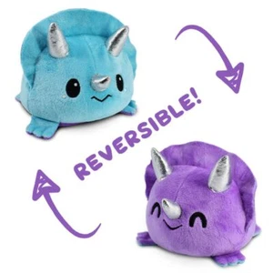 Peluche Triceratops reversible: púrpura y azul - Imagen 1 de 1