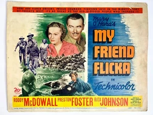 1943 Original Lobby Card "MY FRIEND FLIKA" Advertising Theater Poster - Picture 1 of 4