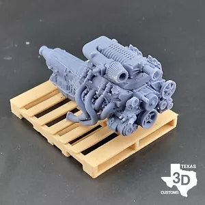 LS3 Whipple Supercharged model engine resin 3D printed 1:24-1:8 scale - Picture 1 of 3