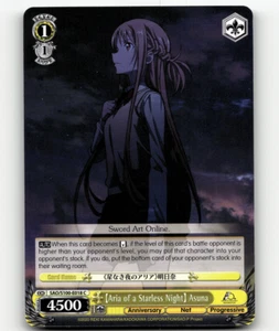 Weiss Schwarz [Aria of a Starless Night] Asuna SAO Animation 10th Anniversary - Picture 1 of 1