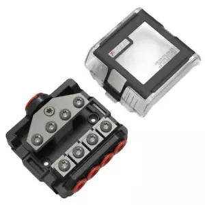 T-Spec VFDB4 MANL 4-Position 1/0-4 AWG in (4) 4/8 AWG out Distribution Block - Picture 1 of 2