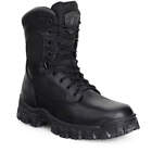 ROCKY FQ0006173 8-Inch Work Boot,M,9 1/2,Black,PR 12W247