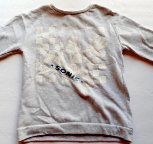 Sonic The Hedgehog Boys Sweatshirt Gray Pullover Skateboard Large - Picture 1 of 12