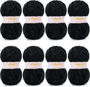 Yarn Chenille Yarn for Crocheting and Knitting Soft Chenille Bulky Baby Blanket - Picture 1 of 6