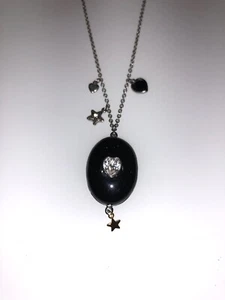 Authentische Swarovski Anhänger Medaillon Halskette 24-26" Rhodium Platte selten - Bild 1 von 7