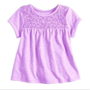 Babydoll 12 Meses Niñas Diseño Floral en Canesú Púrpura Top Jumping Frijoles Nuevo con Etiquetas - Imagen 1 de 2