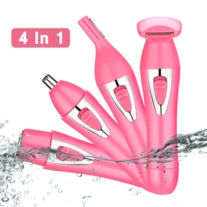 Afeitadora eléctrica 4 en 1 para mujeres damas afeitadora húmeda seca recargable depilación NUEVA - Imagen 1 de 7