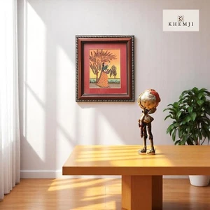Gemme fatte a mano pietra texture ragazza carina dipinto soggiorno arte parete decorazione casa - Foto 1 di 7