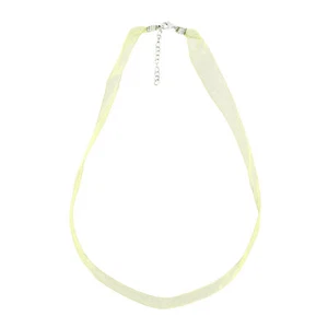 Moderno y Elegante Collar de Gargantilla Amarilla con Broche de Plata Esterlina - Imagen 1 de 4