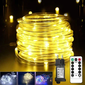DE LED Lichtschlauch Lichterschlauch Garten Deko Außen Innen IP65 Lichterkette - Bild 1 von 43