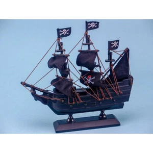 Modell Piratenschiff, schwarz, 20x20cm - Bild 1 von 1