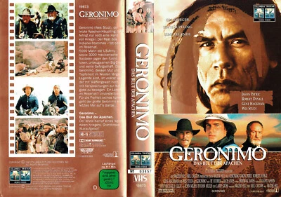 (VHS) Geronimo - Das Blut der Apachen - Jason Patric, Gene Hackman,Robert Duvall - Bild 1 von 3