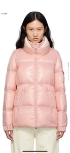 NWT MONCLER Pink Vistule Down Jacket - Picture 1 of 16